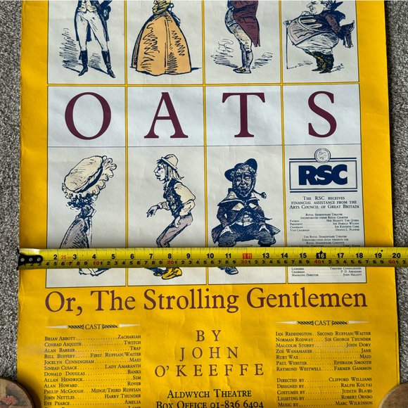 Vintage Print Wild Oats Theatre Poster Royal Shakespeare. - Picture 7 of 9